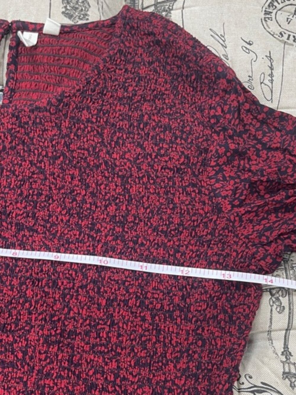 Treasure & Bond Maroon Ruffle Top - Picture 7 of 8